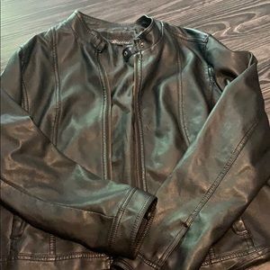 Faux black jacket